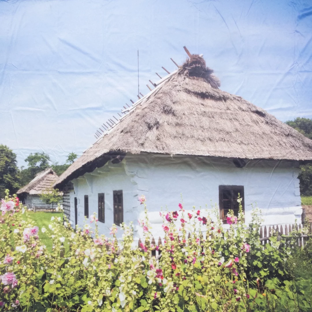 Horyzont Krajobraz Wieś Chata