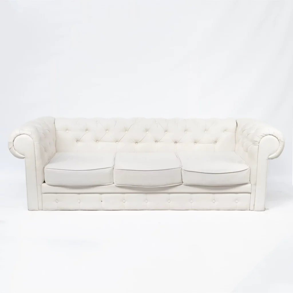 Sofa Chesterfield Biała