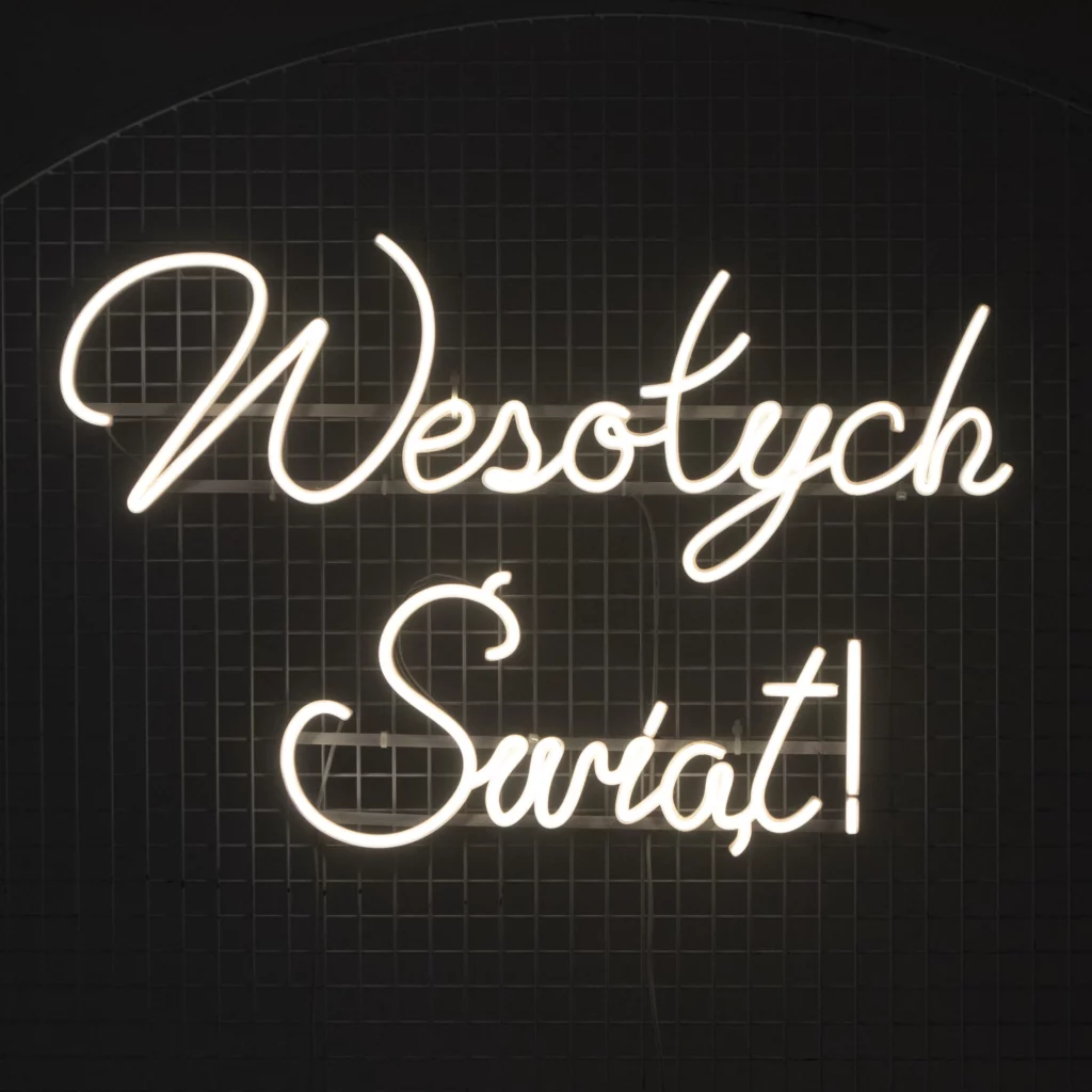 Neon Wesołych Świąt