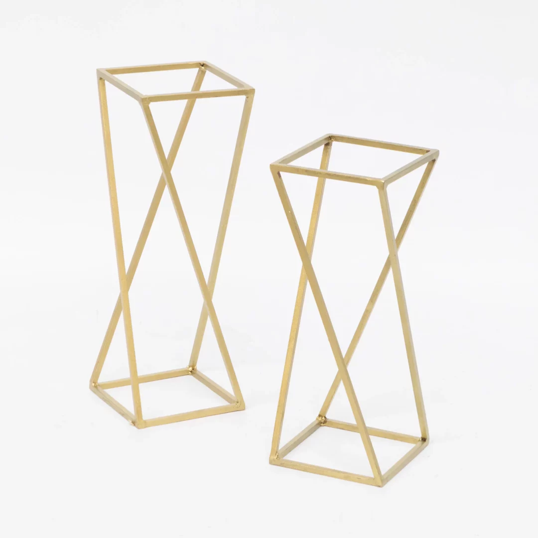 Złoty Stojak Geometryczny 50 cm - obrazek 2
