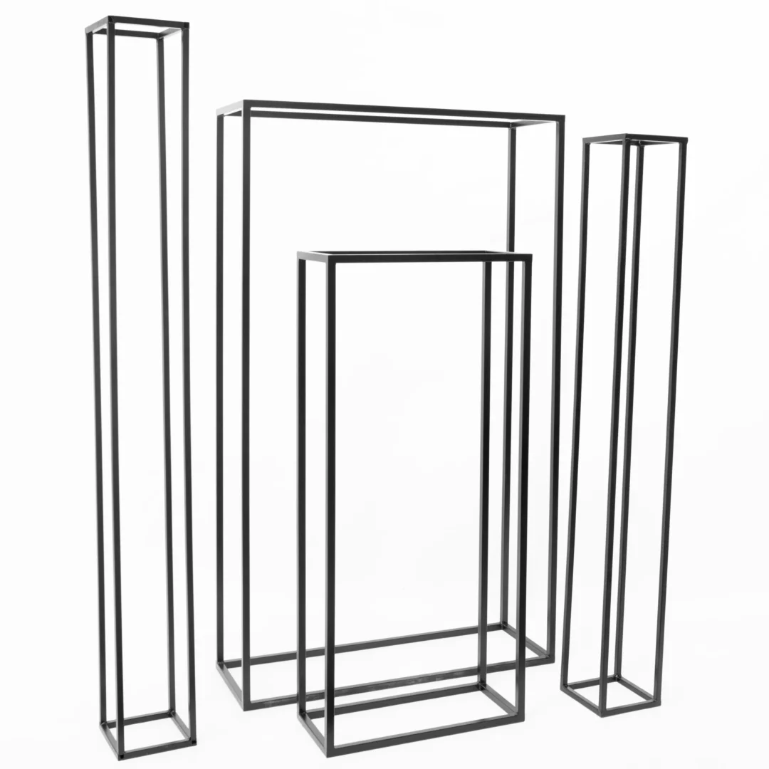 Czarny Stelaż Prostopadłościan 155 cm - obrazek 3