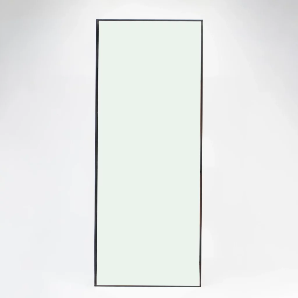 Prostokątne Lustro Czarne 78×196 cm