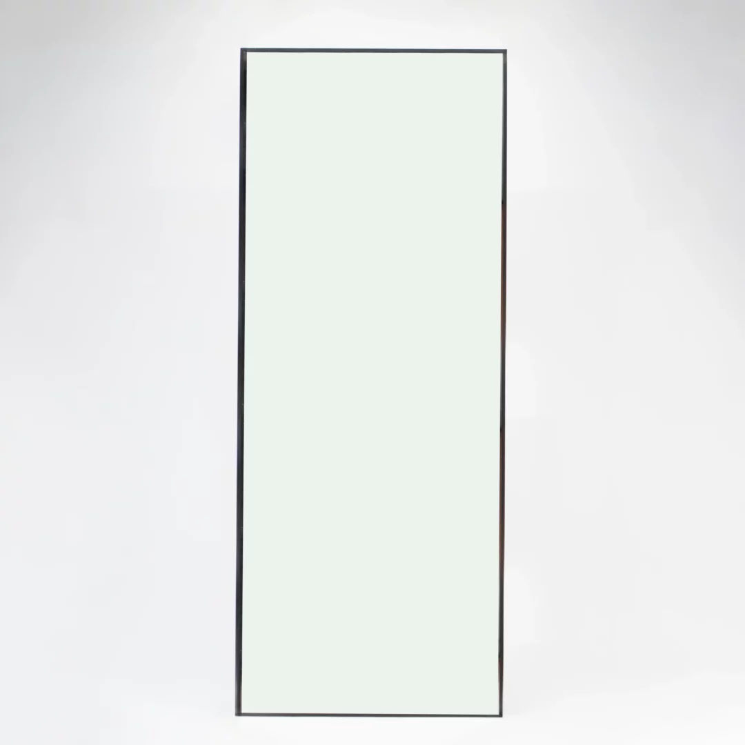 Prostokątne Lustro Czarne 78x196 cm