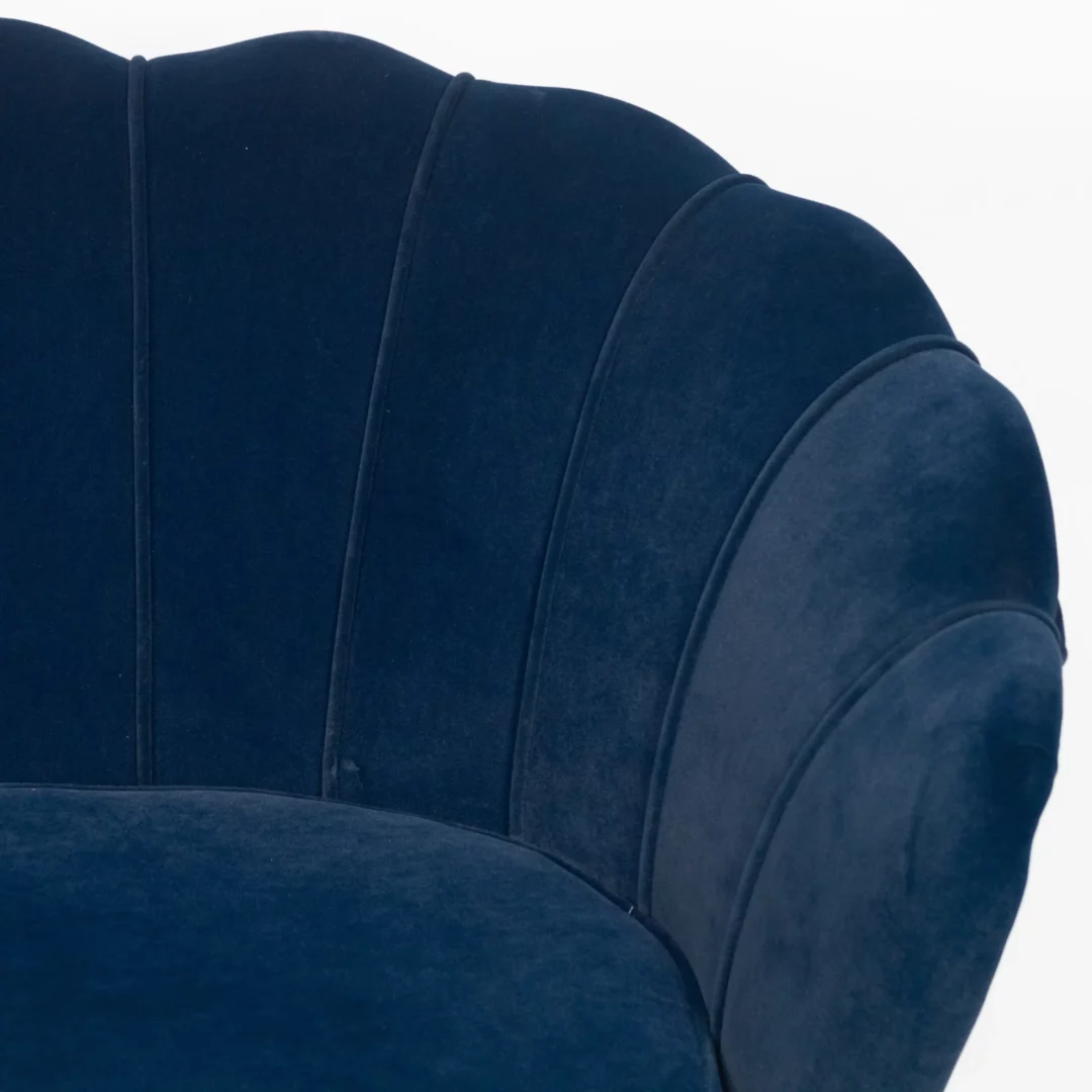 Sofa Muszelka Granatowa - obrazek 3