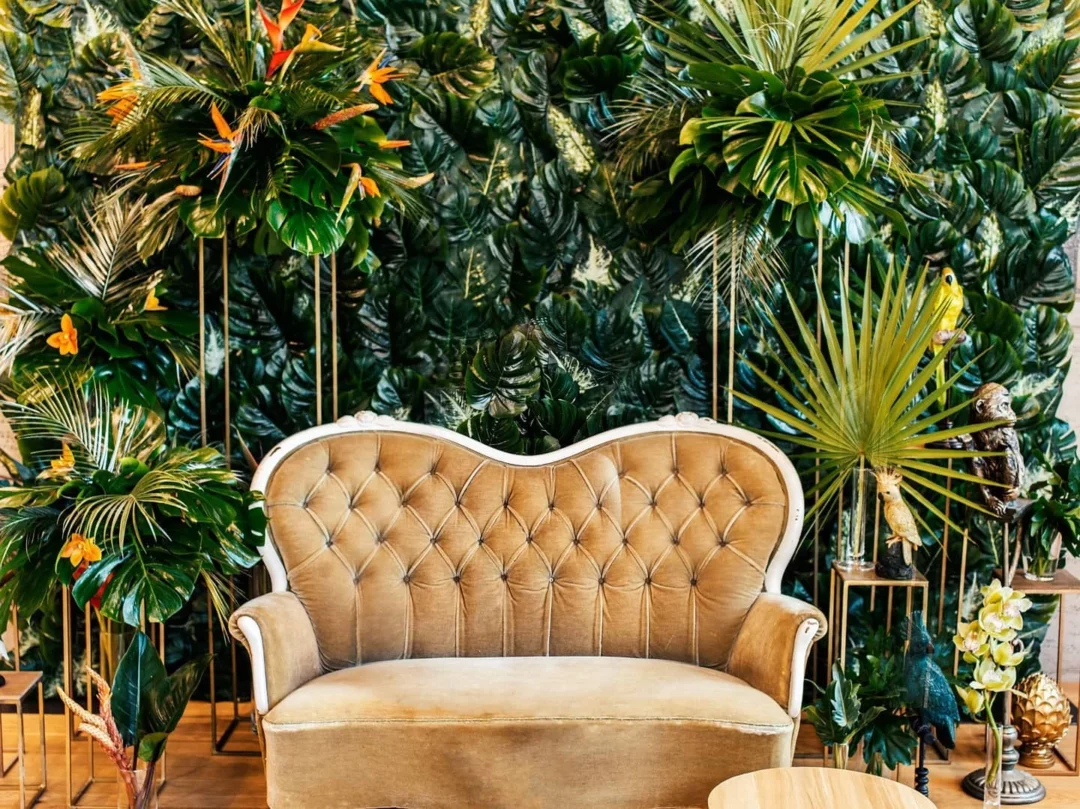 Sofa Barokowa Oliwkowa - obrazek 3