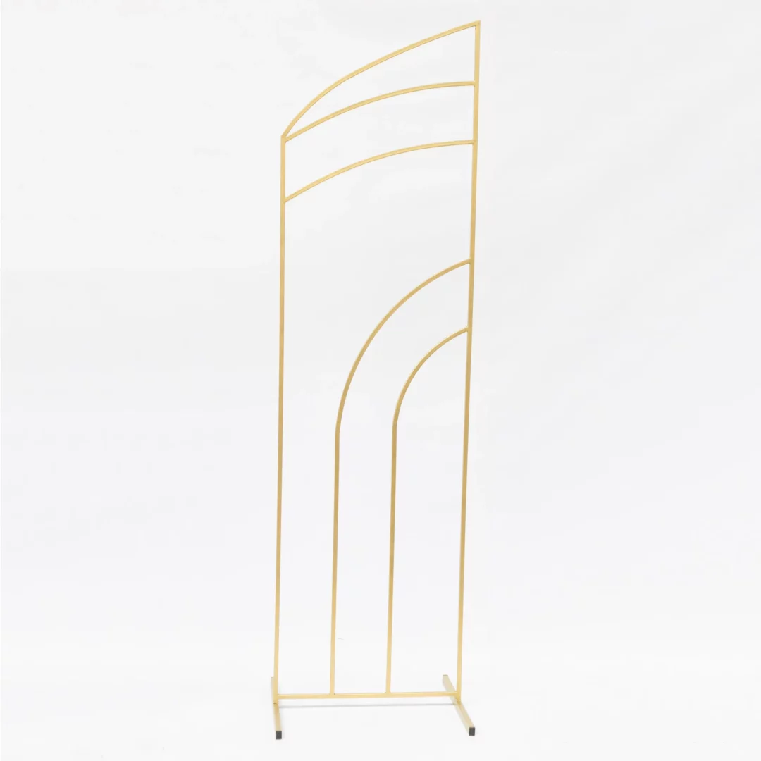 Złoty Stelaż Półłuk Dekoracyjny 240 cm