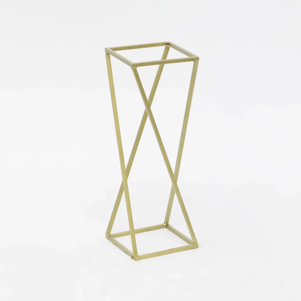 Złoty Stojak Geometryczny 57 cm
