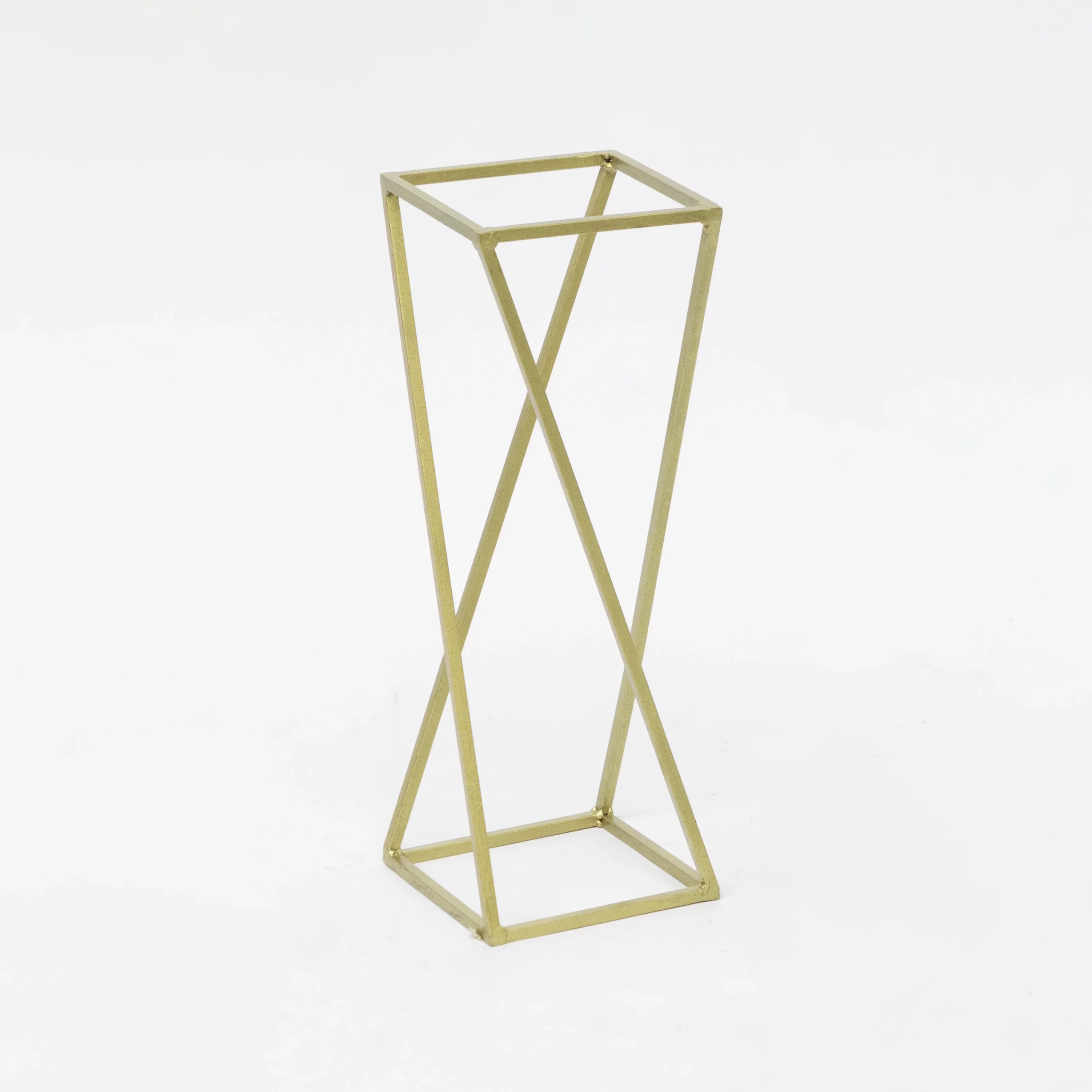 Złoty Stojak Geometryczny 57 cm