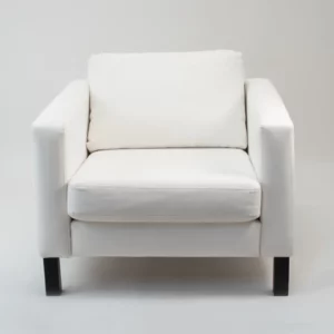 Fotel Kubik Biały Duży - wygoda i styl - rent4events.pl, rent4wedding.pl.