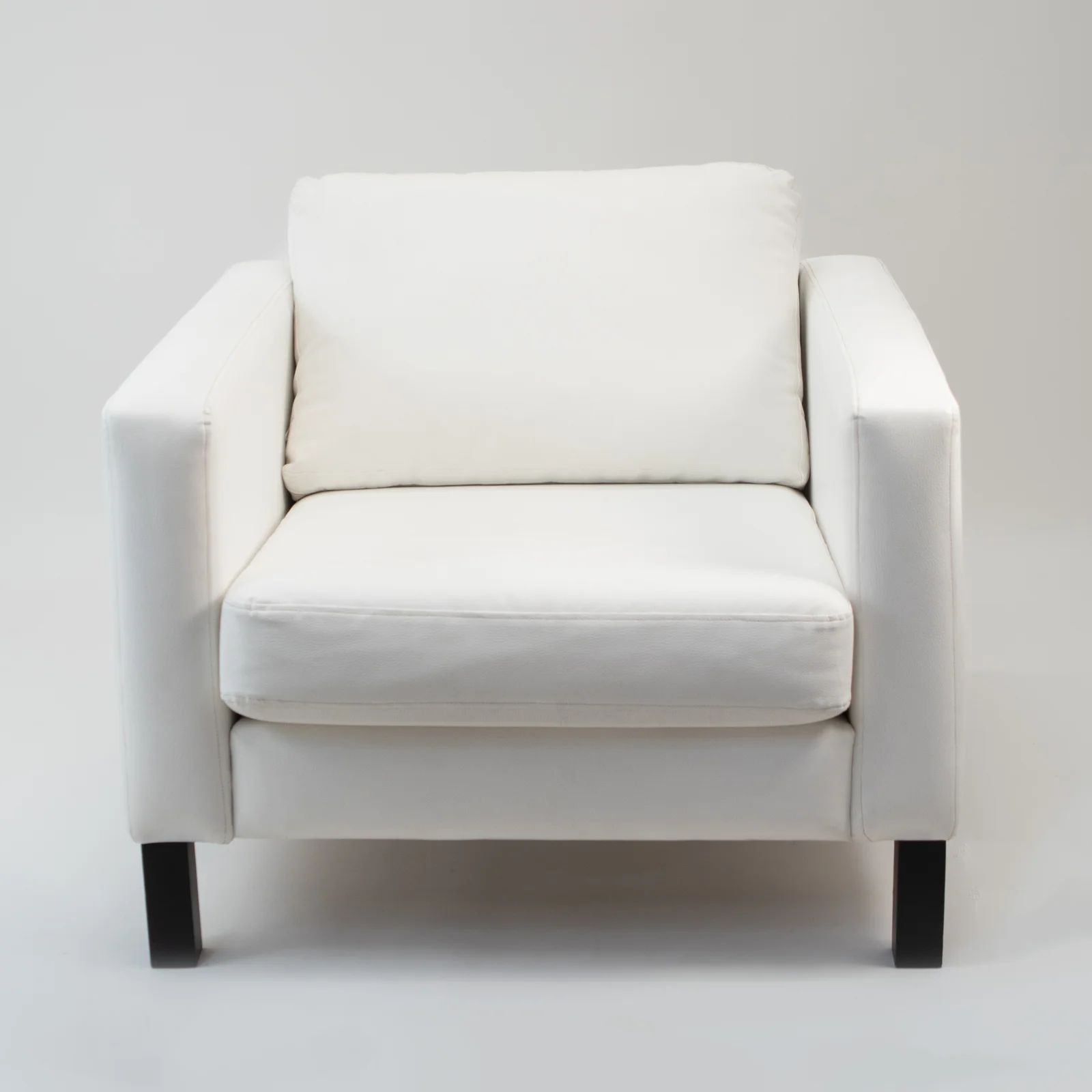 Fotel Kubik Biały Duży - wygoda i styl - rent4events.pl, rent4wedding.pl.