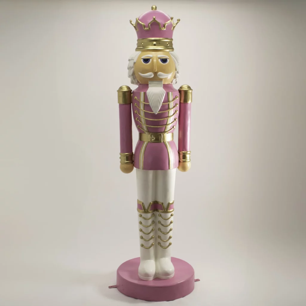 Dziadek Do Orzechów Różowy 195 cm - Winter Party - rent4events.pl, rent4wedding.pl.