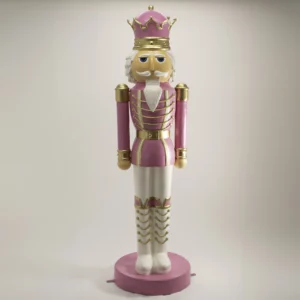 Dziadek Do Orzechów Różowy 195 cm - Winter Party - rent4events.pl, rent4wedding.pl.