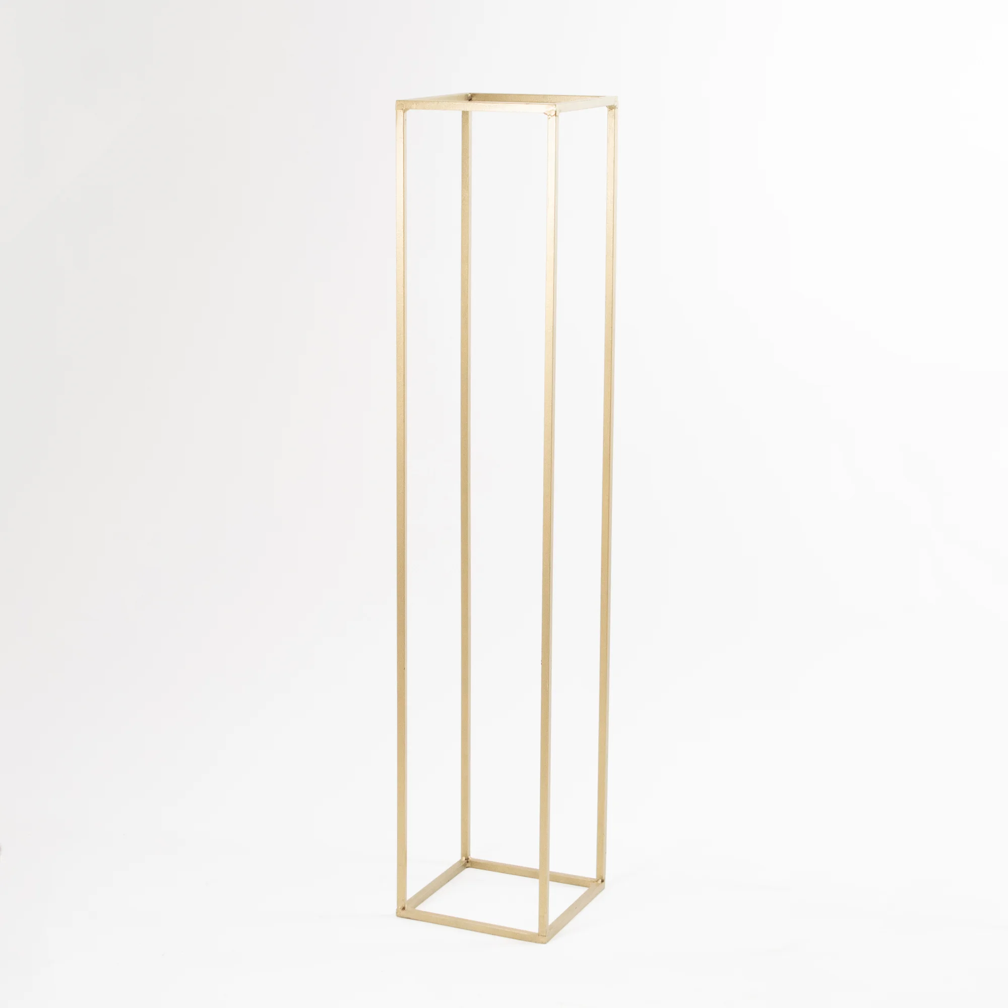 Złoty Stojak Na Kwiaty 100 cm - złota geometria - rent4events.pl, rent4wedding.pl.