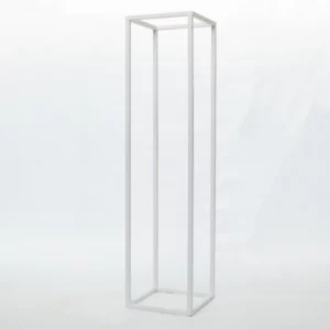 Biały Słupek 206 cm - biała geometria - rent4events.pl, rent4wedding.pl.