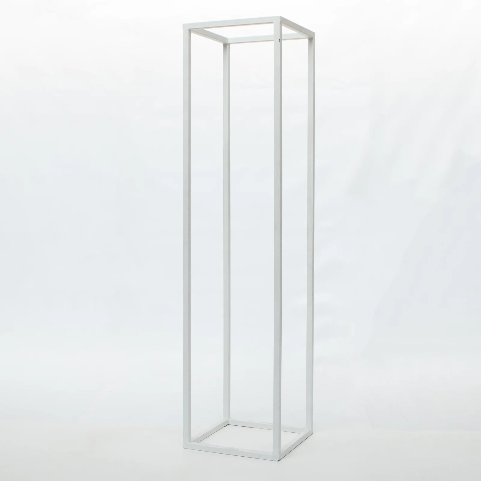 Biały Słupek 206 cm - biała geometria - rent4events.pl, rent4wedding.pl.
